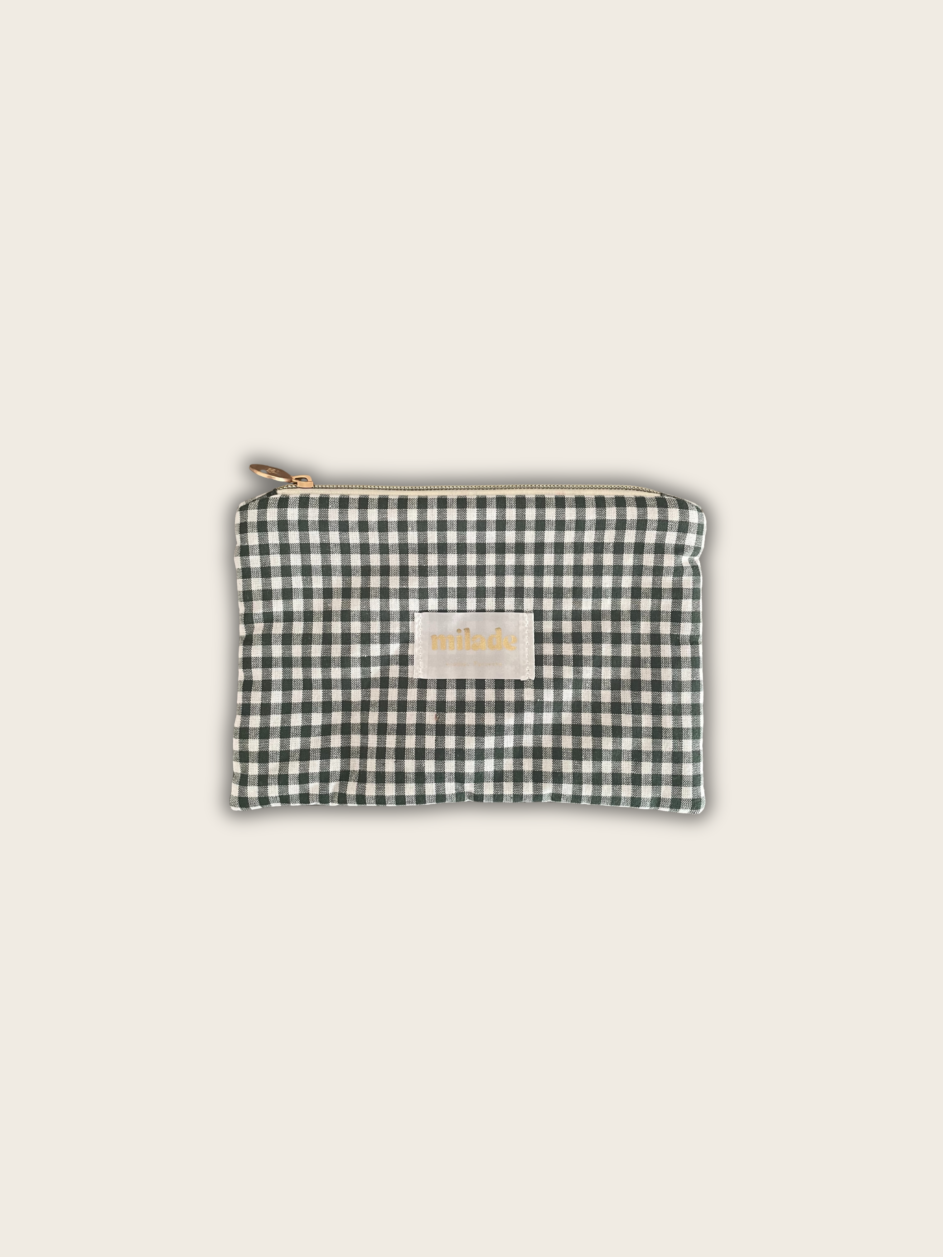 Pochette essential vichy vert