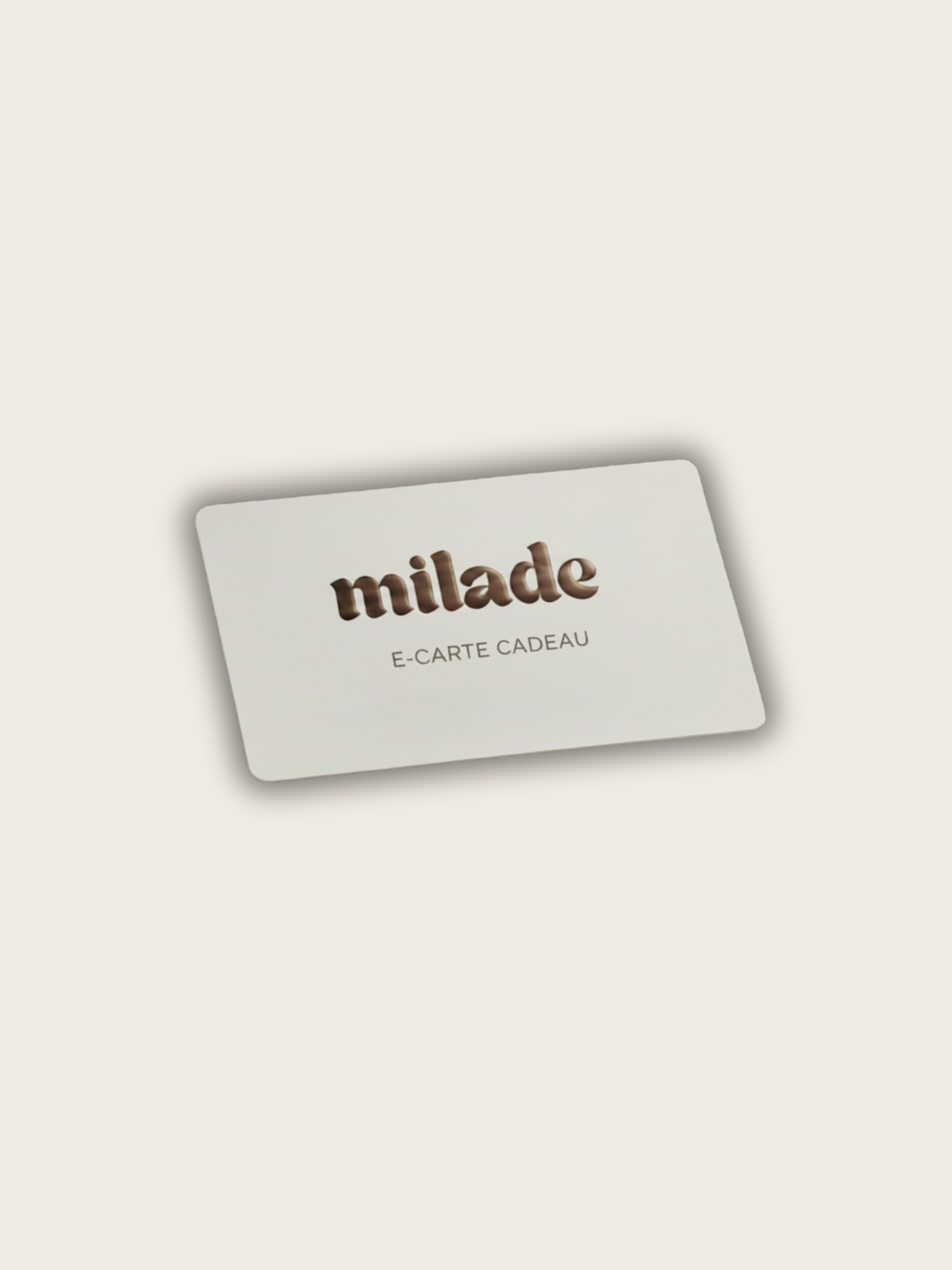 E-carte cadeau Milade
